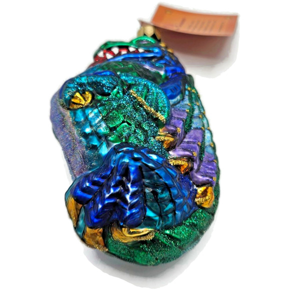 Asian Treasures Chimera Dragon Halloween Fantasy Christmas Tree Glass Ornament - Picture 8 of 9